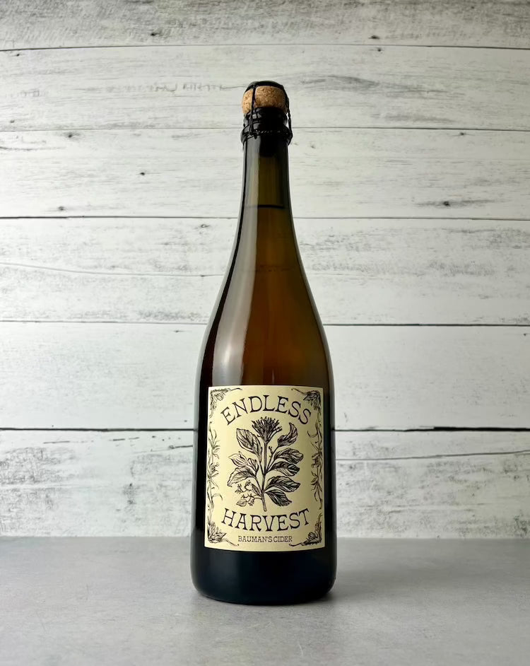 750 mL bottle of Bauman's Cider - Endless Harvest Cider