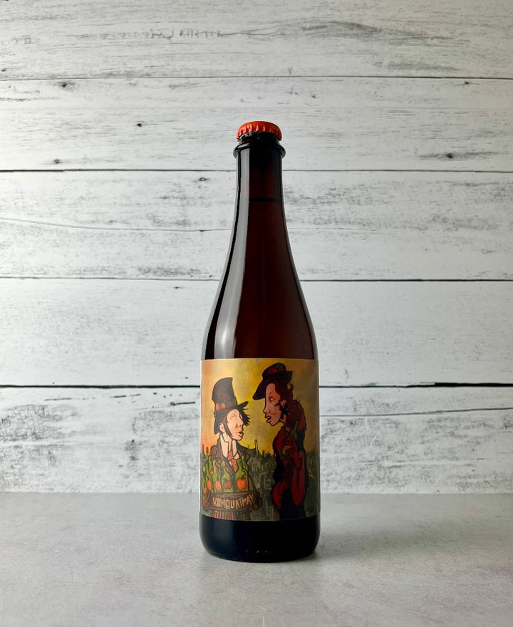 500 mL bottle of Two Broads Ciderworks Kumquat May - Kumquat Cider - made in slo 