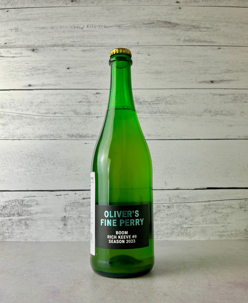 750 mL bottle of Oliver's Fine Perry - Boom - Rich Keeve #9 - Season 2023