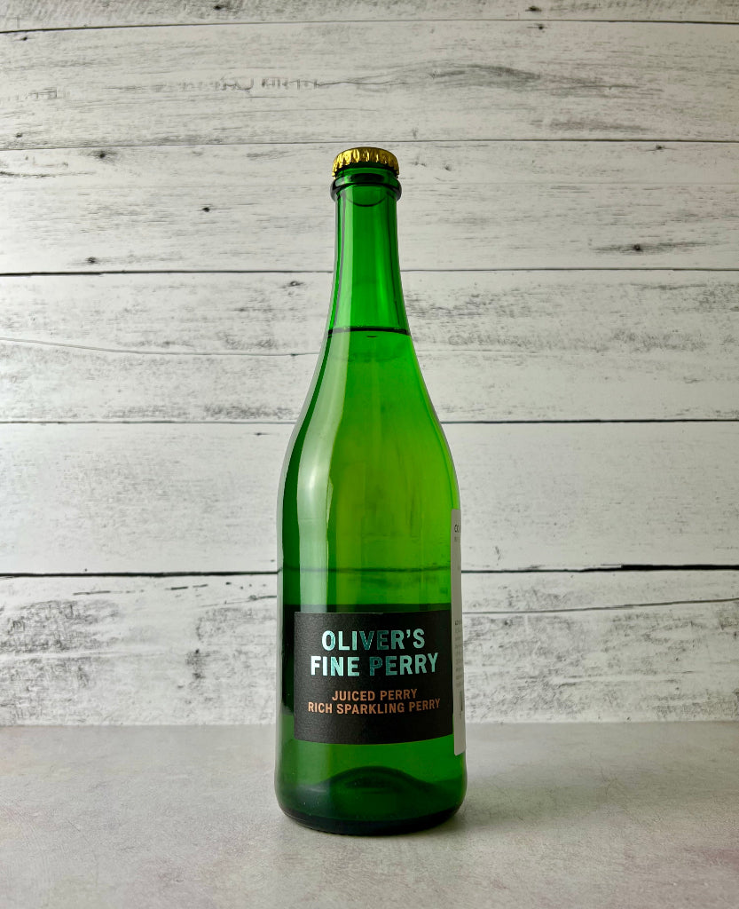 750 mL bottle of Oliver's Fine Perry - Juiced Perry - Rich Sparkling Perry