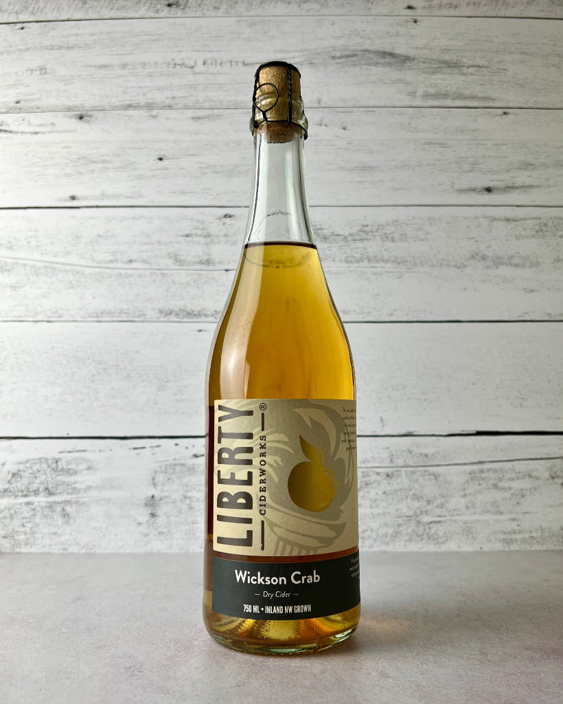 750 mL bottle of Liberty Ciderworks Wickson Crab - Dry Cider