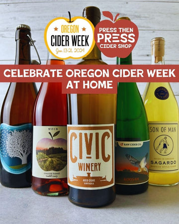 Oregon Cider Week - Cider Tasting at Home Variety Pack (4 Options) - Press Then Press