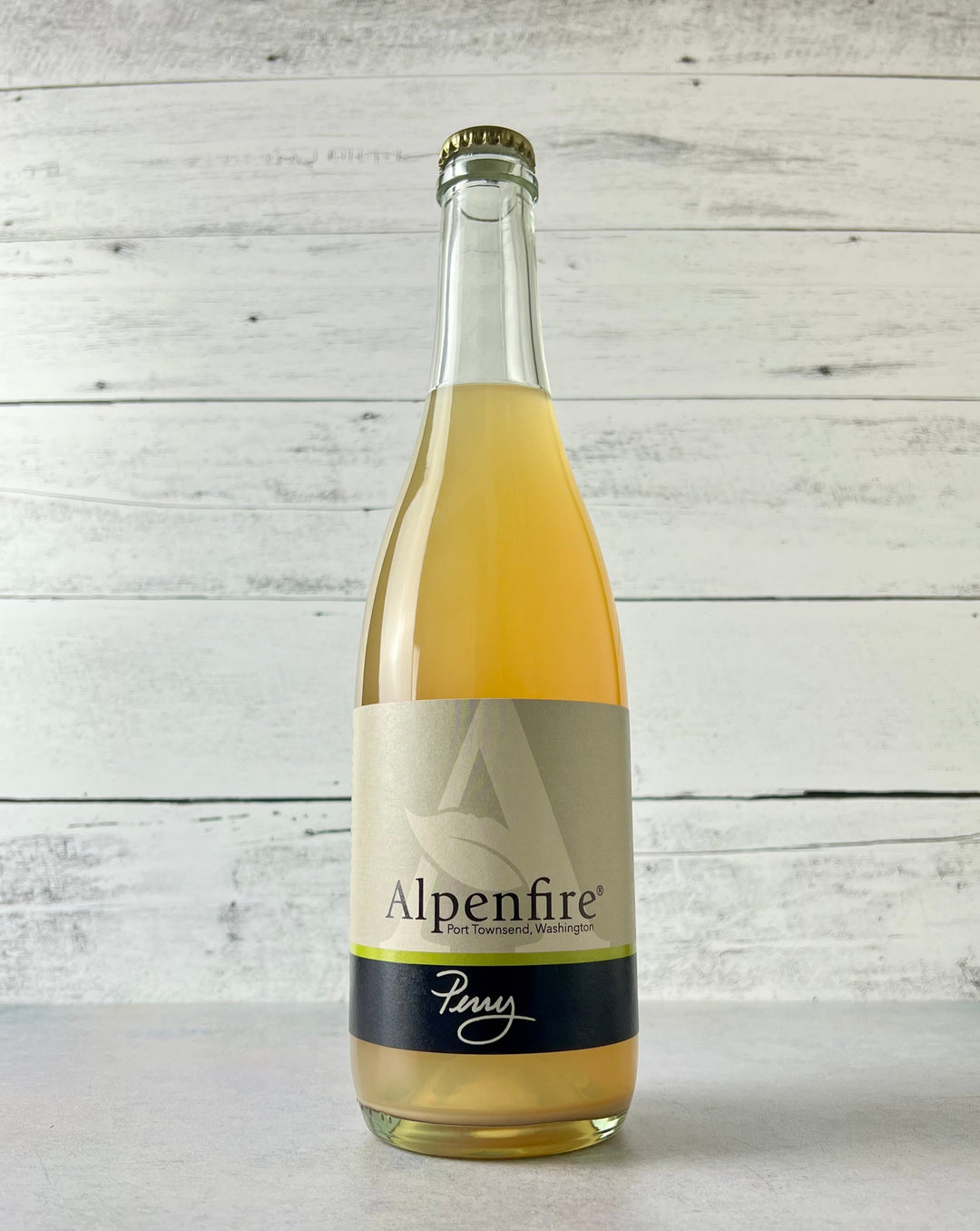 750 mL bottle of Alpenfire Cider - Perry - cloudy estate perry